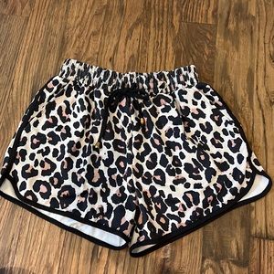 Jess Lea boutique polyester and spandex animal print shorts
